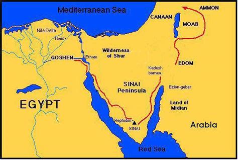 sinai peninsula ancient egypt map